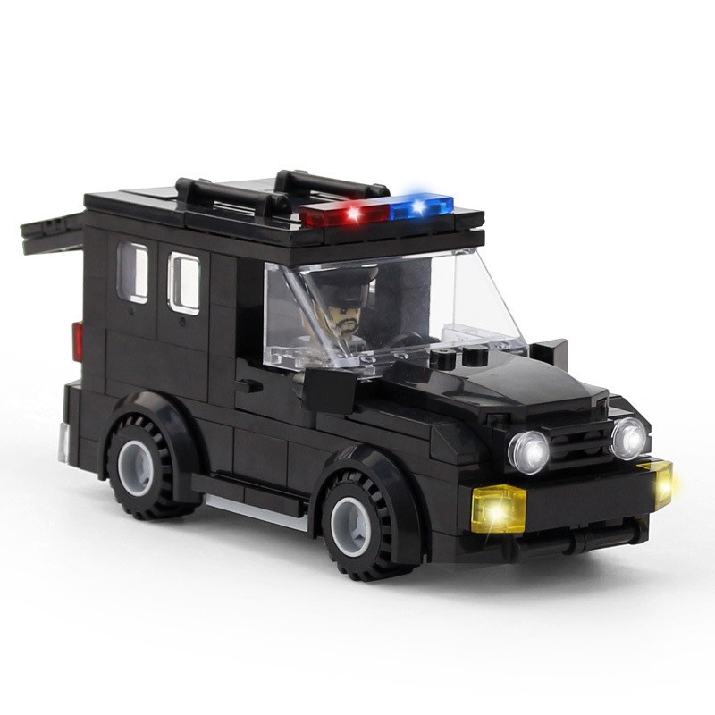 Đồ chơi lắp ghép xe cảnh sát đặc nhiệm - Police S.W.A.T Car Hsanhe 6504 - Đồ chơi trí tuệ
