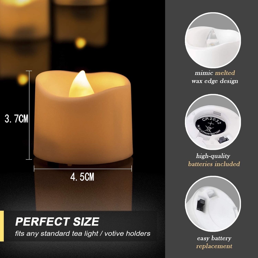 Đèn LED hình ngọn nến dùng trang trí độc đáo