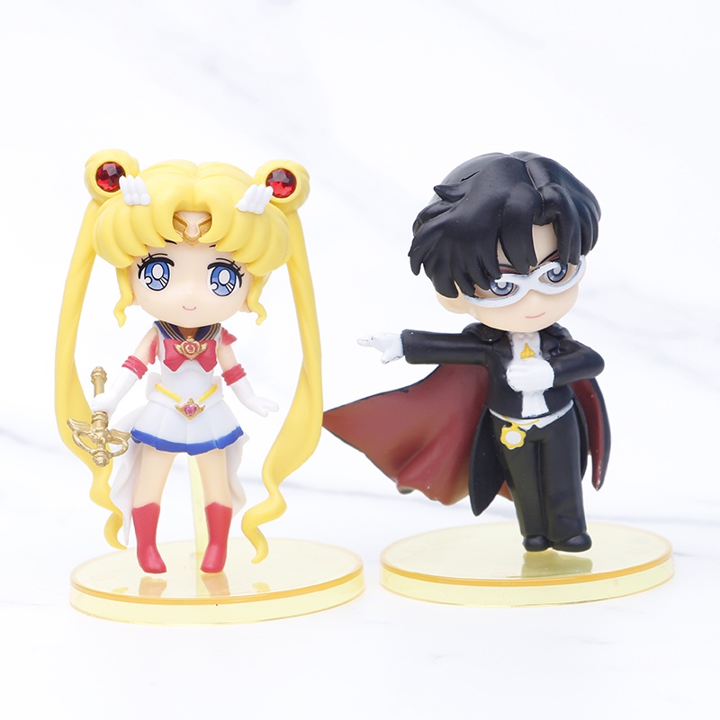 Set 8 Mô Sailor Moon Hình Mô Phỏng Nhân Vật Thủy Thủ Mặt Trăng
