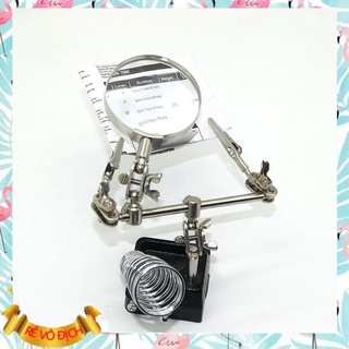 Kính lúp soi kẹp hàn mạch điện tử có giá đở mỏ hàn