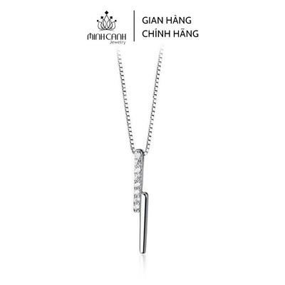 Dây Chuyền Bạc 925 Mặt Hình Tia Chớp Đính Đá - Minh Canh Jewelry