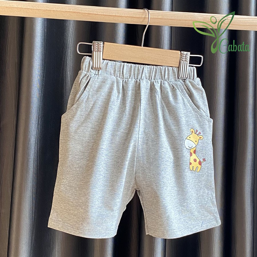 Quần Short Bé Trai Quần Đùi Trẻ Em Thú Hoạt Hình Vải Cotton Cao Cấp Co Giãn 4 Chiều Cho Bé 8kg 18kg