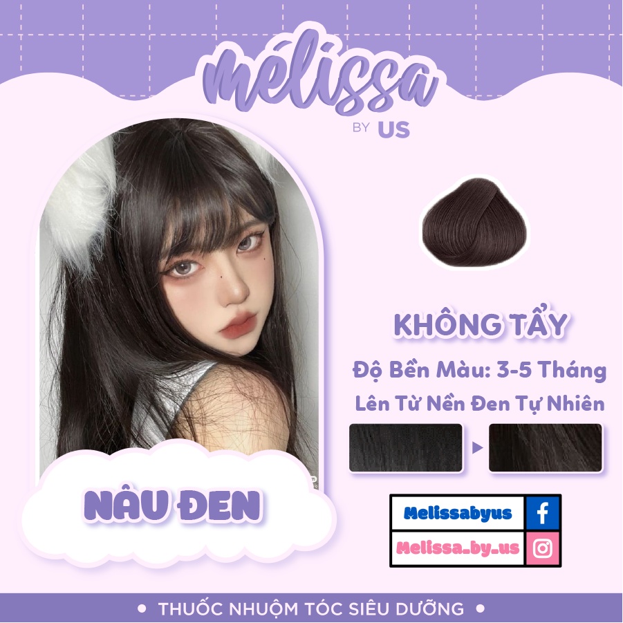Thuốc nhuộm tóc SIÊU DƯỠNG MÉLISSA - KHÔNG XƠ - LÀNH TÍNH