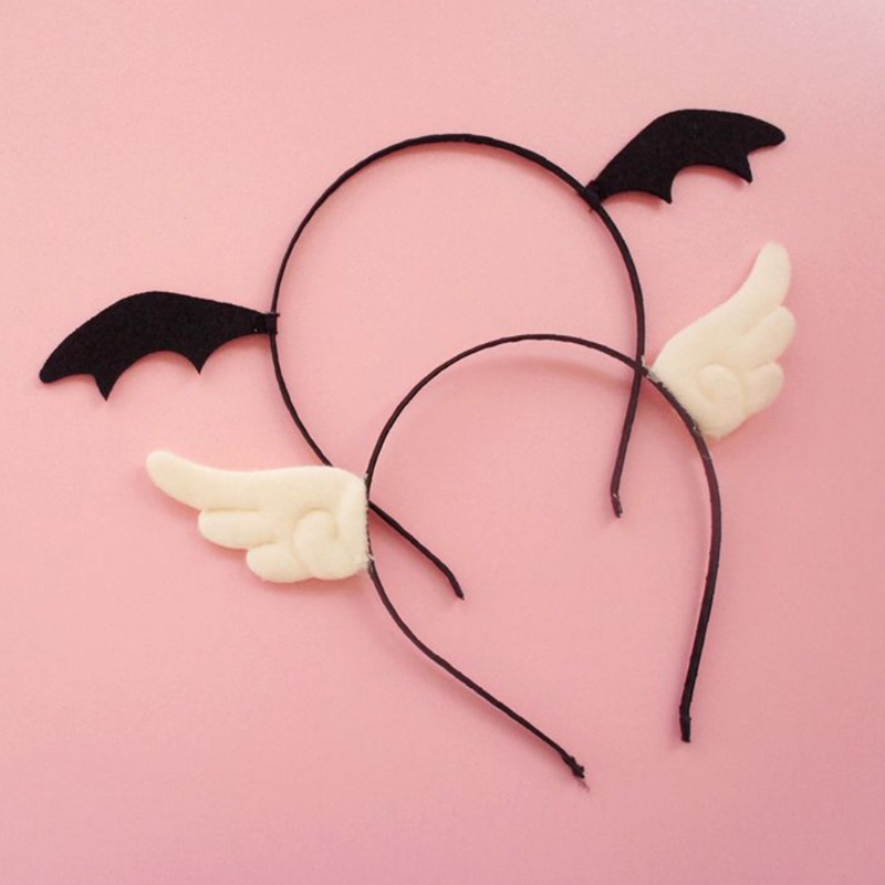 Băng Đô Cài Tóc Dạng Nhẫn Hình Thiên Thần Hoạt Hình Cho Tiệc Hóa Trang