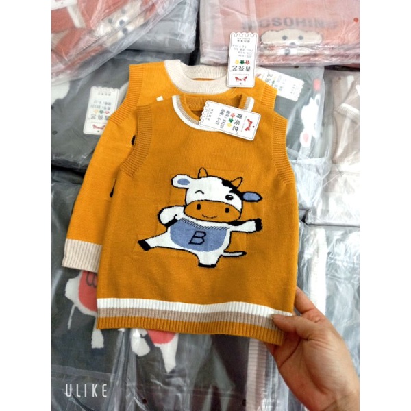 Áo gile len mịn cho bé trai