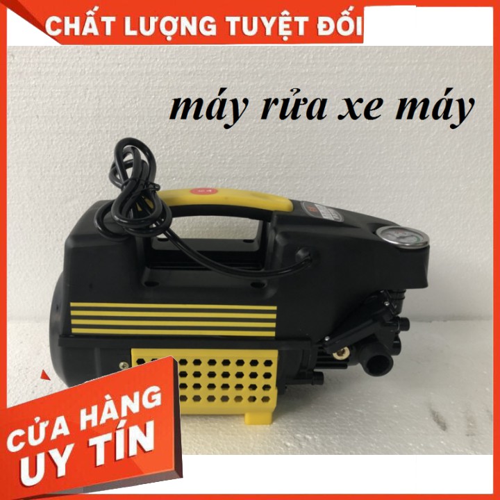 Máy rửa xe tự hút nước áp lực cao, công suất 1800w, tặng kèm bình xịt xà phòng - RX10M