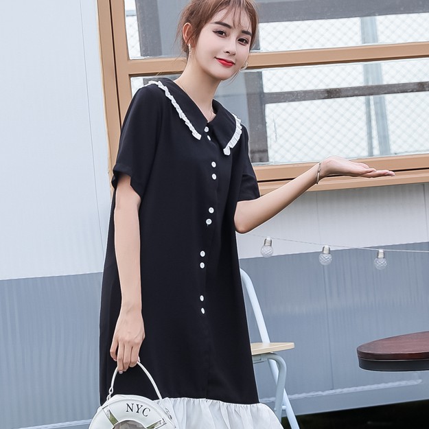 VÁY SUÔNG ĐUÔI CÁ CỔ SEN NHÚN BÈO