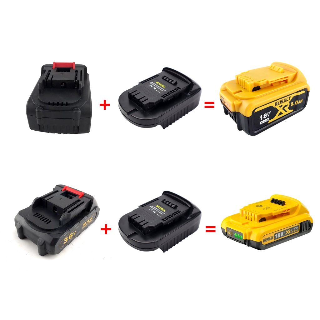 Đế chuyển pin Makita 18v thành pin Dewalt 18v 20v tiện lợi MT20DL