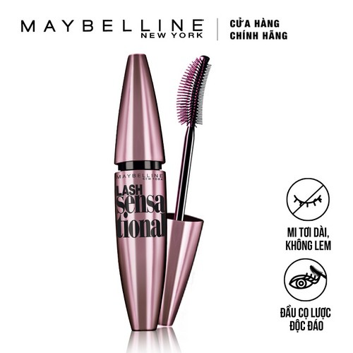 Mascara Dài Mi & Tơi Mi Tự Nhiên Maybelline New York Lash Sensational Waterproof Chuốt Mi Không Lem Không Trôi 10ml | BigBuy360 - bigbuy360.vn