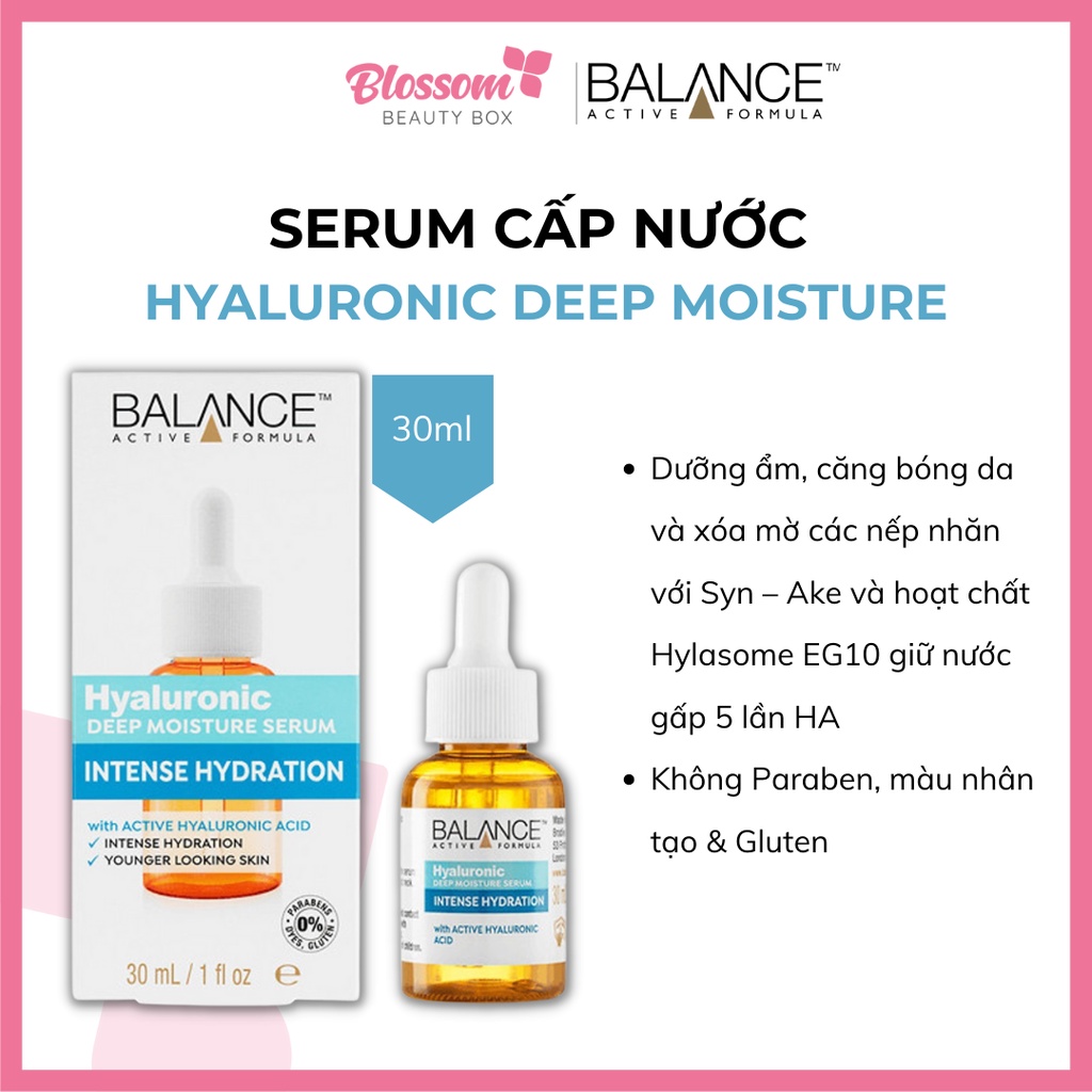 Serum cấp nước Hyaluronic 24h Balance Active Formula