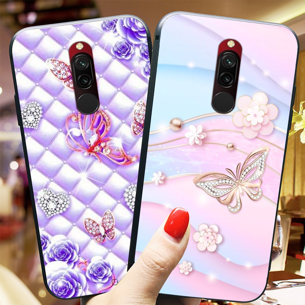 Ốp lưng điện thoại xiaomi redmi 8 in hình phong cách nữ sang chảnh