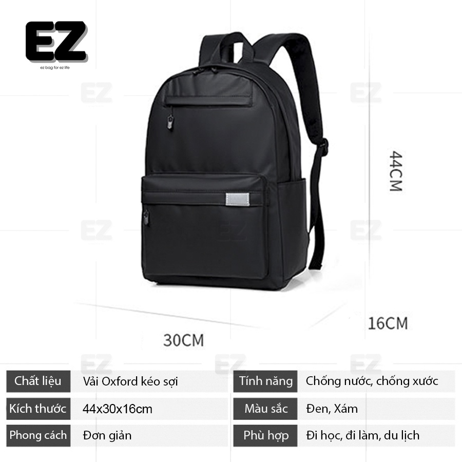 Balo đi học nữ nam BLT03 vải Oxford chống thấm nước , Cặp đi học unisex thời trang đựng laptop 15.6 inch