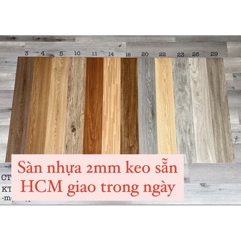 Sàn Nhựa Giả Gỗ giá Một Mét 7 tấm [ SALE KHỦNG ]