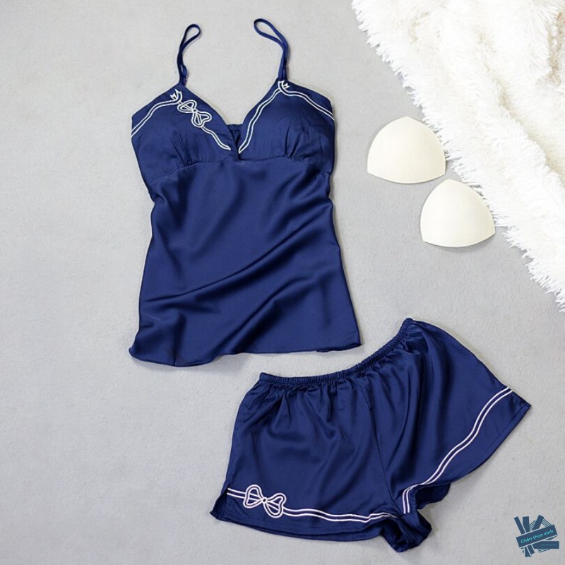 Đồ Mặc Nhà 2 Dây Mặc Lụa Satin Cao Cấp Ở Nhà Hay Ra Phố Đều Lung Linh | BigBuy360 - bigbuy360.vn