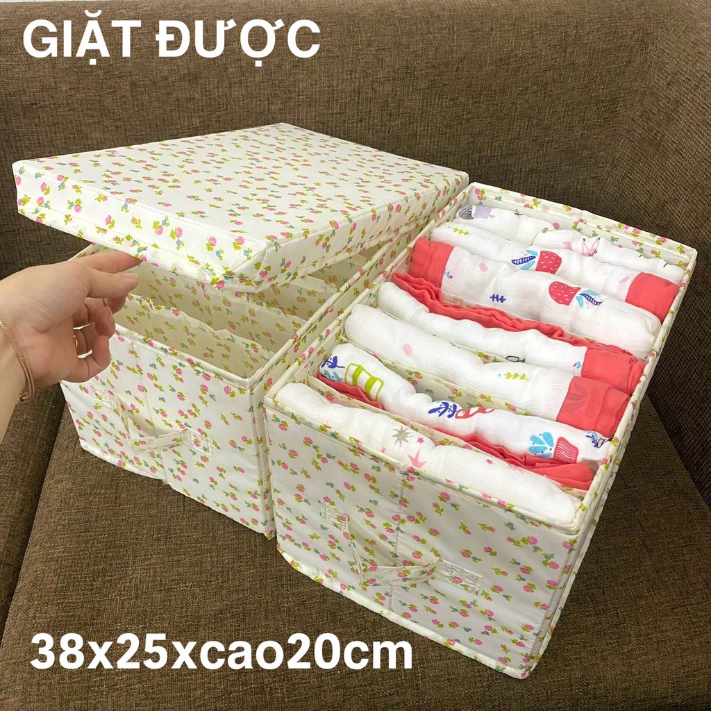 [GIẶT ĐƯỢC] Túi Vải Chia Ngăn Không Mùi Đựng Quần Áo Bốn Mùa Tiện Lợi Dễ Tìm (storage box)