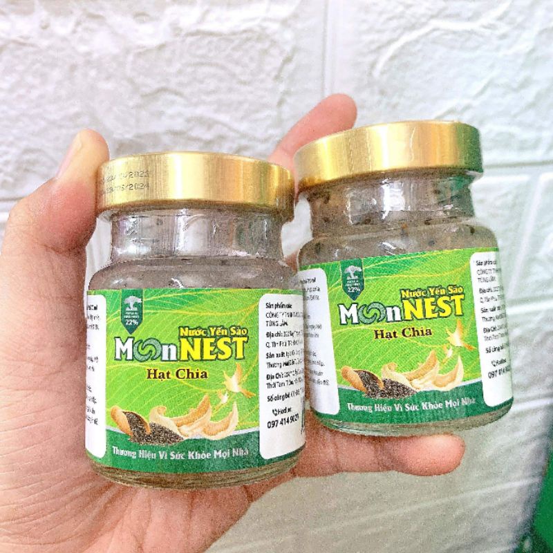 Nước yến sào MonNest hạt chia cho bé trên 1 tuổi