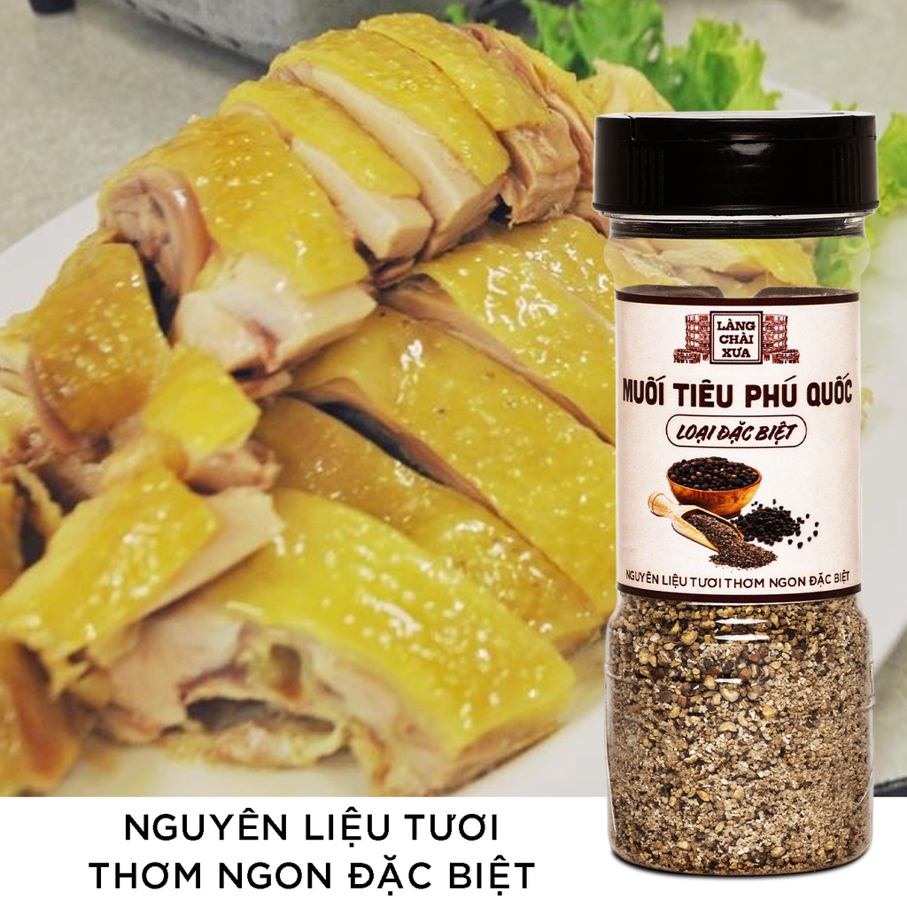 [HN] Muối tiêu Phú Quốc loại đặc biệt thượng hạng Làng Chài Xưa 100gr