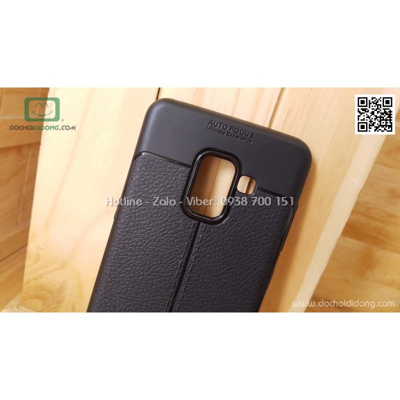 Ốp Lưng Samsung A8 2018 Auto Focus Dẻo Lưng Da