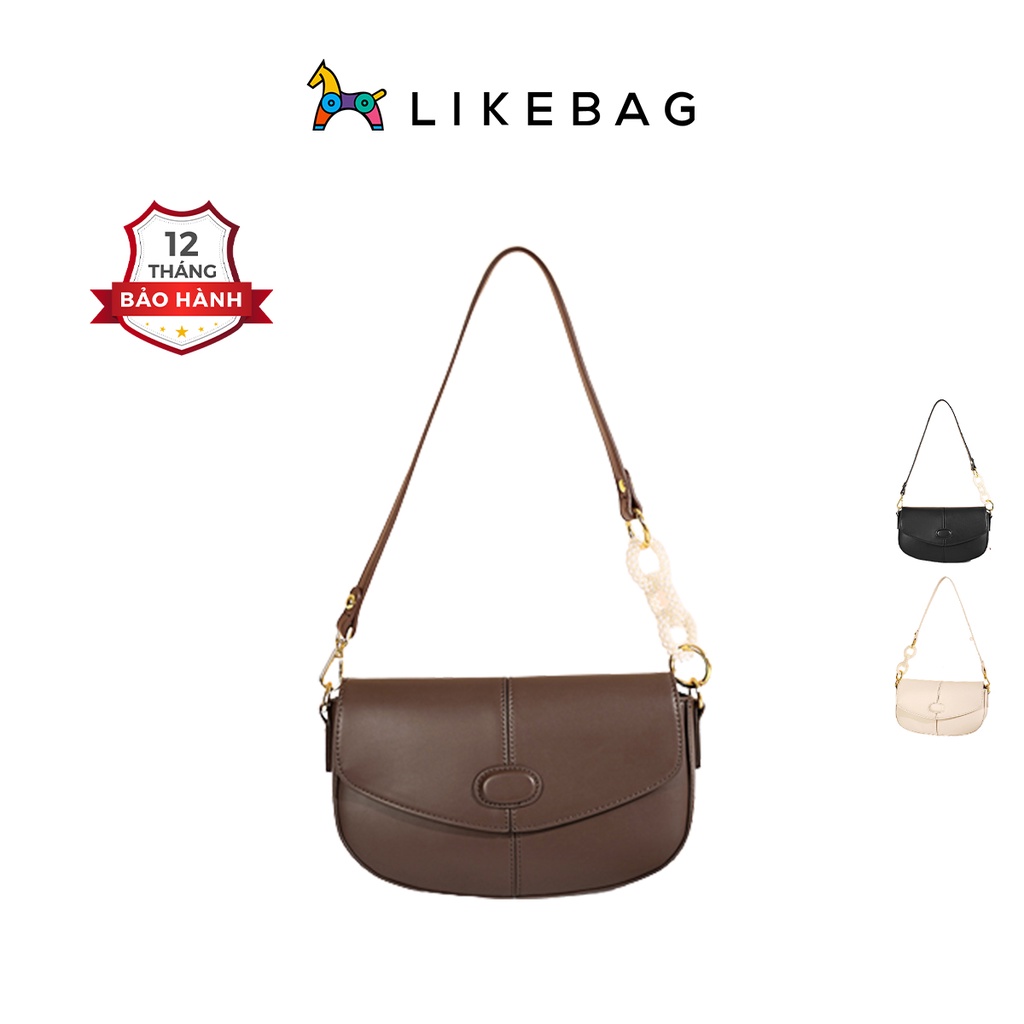 Túi xách nữ đeo vai bán nguyệt LIKEBAG da PU cao cấp chính hãng 210088 - LIBAGI