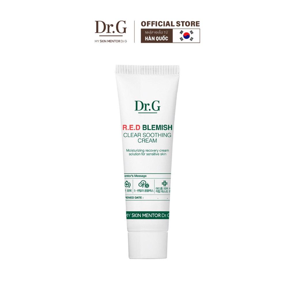 QUÀ TẶNG KHÔNG BÁN  Dr.G Kem dưỡng R.E.D Blemish Clear Soothing Cream 10ml