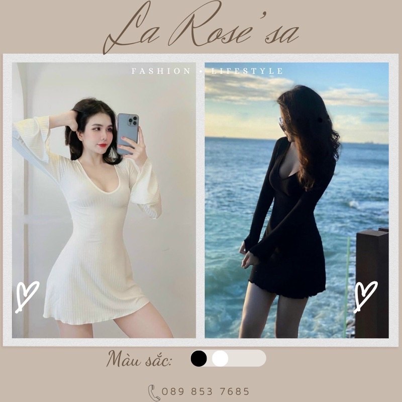 ﹍💥 ĐẦM BODY TRỄ VAI TAY LOE CÁ TÍNH THỜI TRANG NỮ