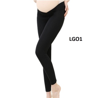 Quần legging bầu, legging cạp chéo, thấm hút mồ hôi, co giãn 4 chiều hai màu đen xám cho mẹ bầu[ĐẦM BẦU HÀN QUỐC]LG01