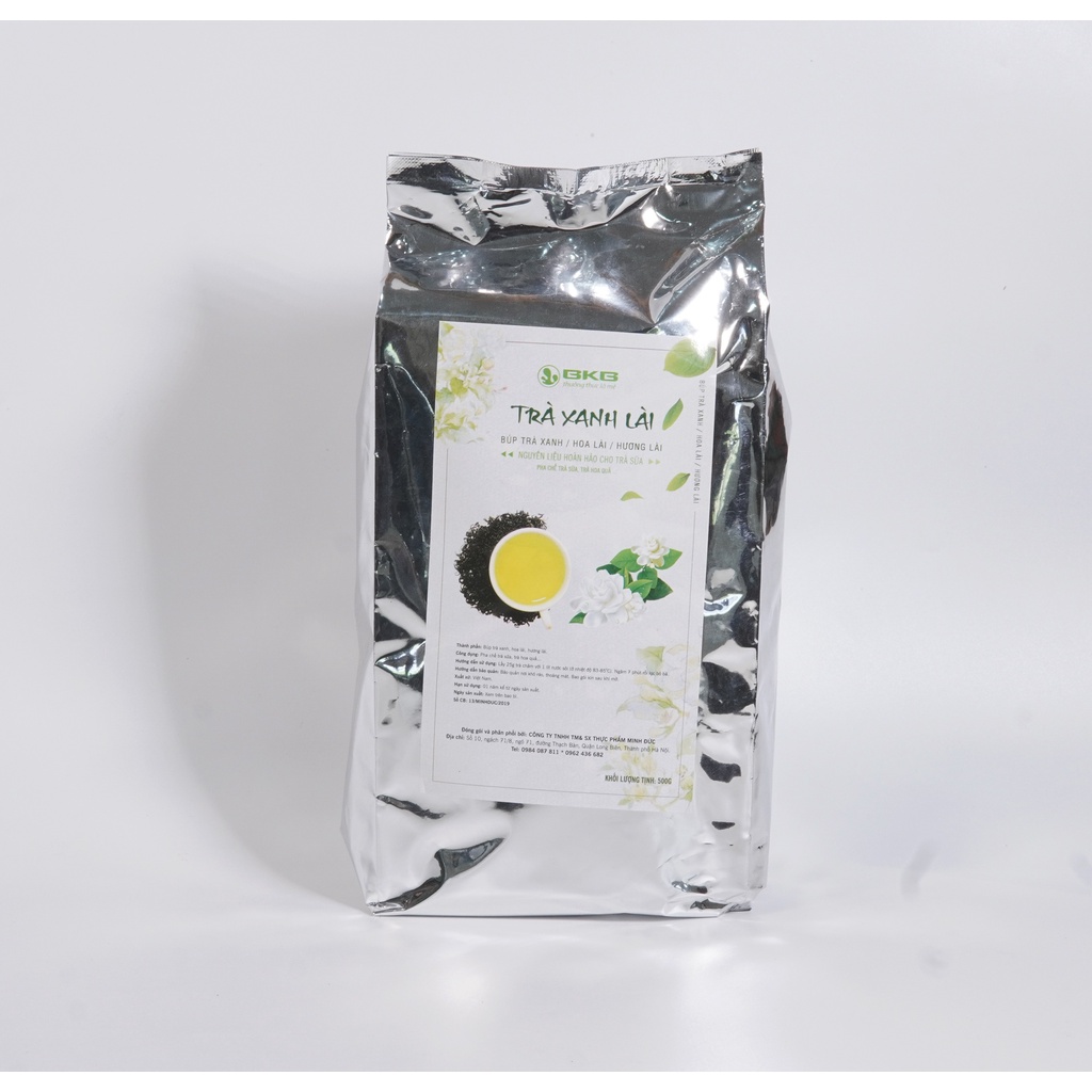 Trà hoa nhài Khô Nguyên Chất BKB Thơm Ngon Gói 500gr - Nguyên liệu pha chế trà sữa, trà chanh