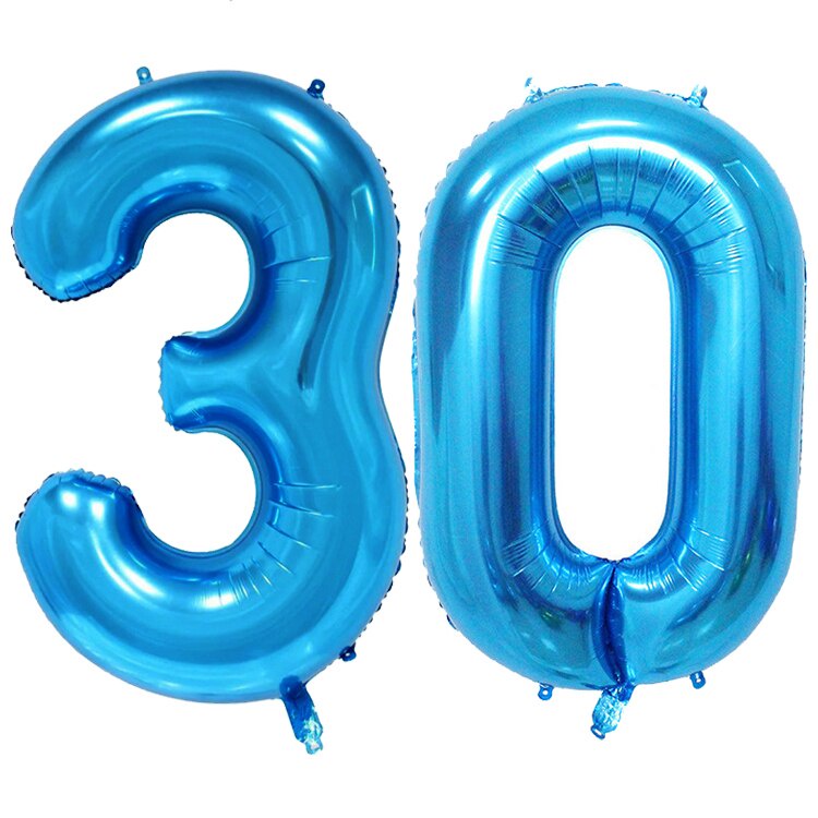 Bong bóng lá nhôm hình số 32inch màu xanh lá trang trí tiệc cưới/ sinh nhật