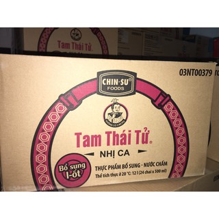 Thùng Nước tương Tam thái tử Nhị Ca 500ml