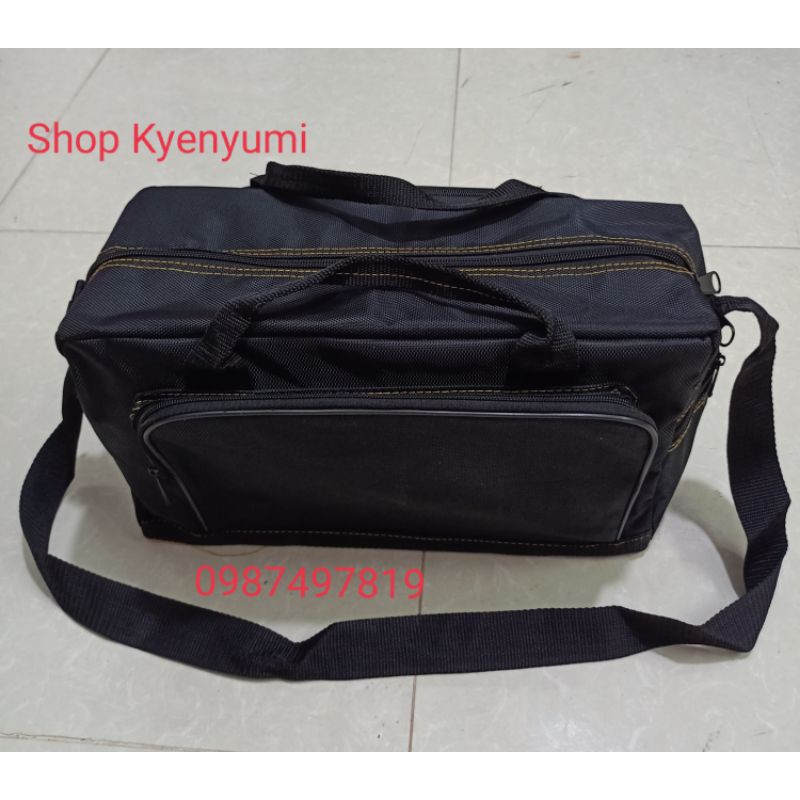 [Rẻ Nhất Shopee]Túi Đựng Đồ Nghề Ngang Size Nhỏ Màu Đen Vải Bố Dày Siêu Đẹp