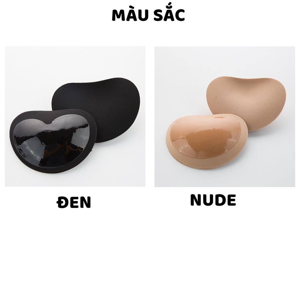 Miếng dán Ngực - Miếng Dán Ti Nữ đệm nâng ngực cao cấp thiết kế hình tim MÃ DEMTIM