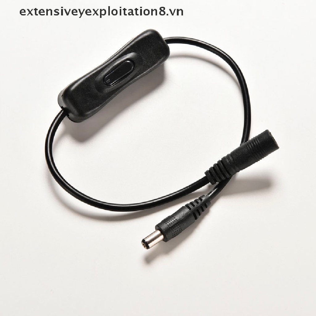 【extensive】 In-Line Power Switch ON/OFF 2.1mm/5.5mm Cable Jack For Arduino Plug 12V  【vn】