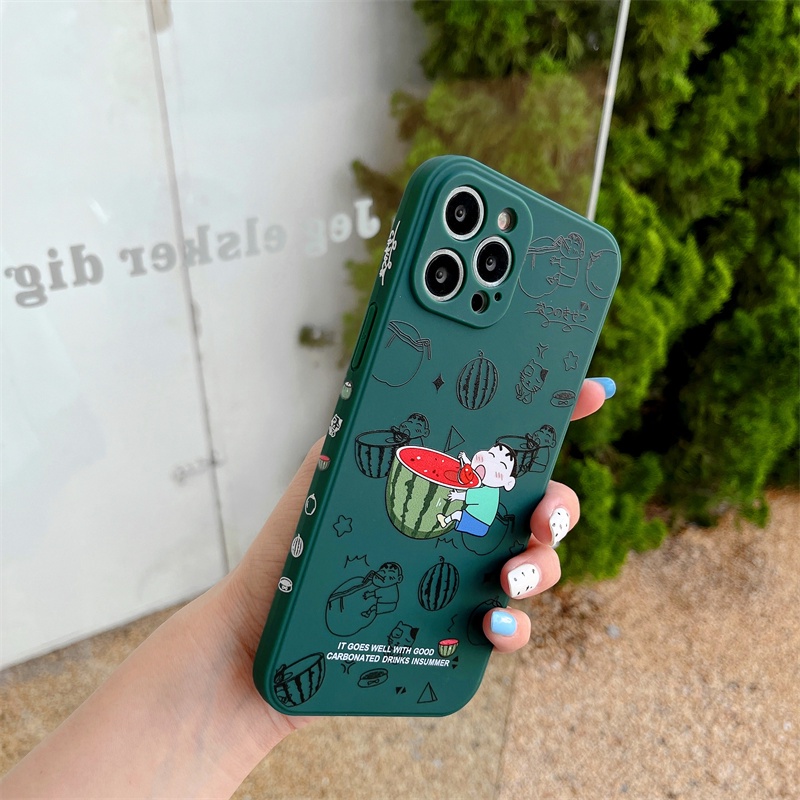 Ốp Điện Thoại Silicon Chống Rơi Họa Tiết Hoạt Hình Cho iPhone 12 13 11 PRO MAX XR 11 12 PRO X XS MAX