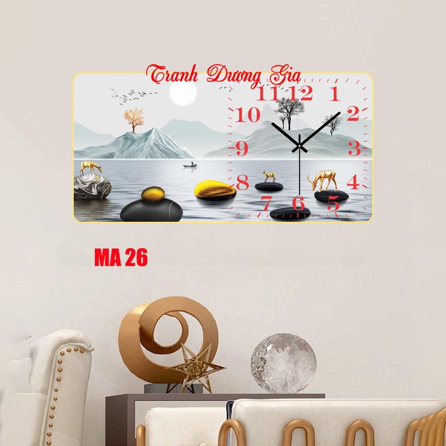 Tranh Đồng Hồ Treo Tường tráng gương ❤️HOTTREN❤️ Đồng Hồ Pha Lê Trang Trí Decor Nhà Cửa Phòng Khách kim trôi