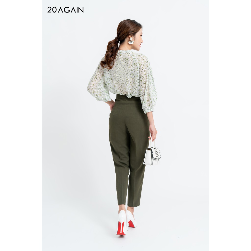 Quần Âu nữ công sở Nắp Túi Đính Cạp QAA1049 20AGAIN