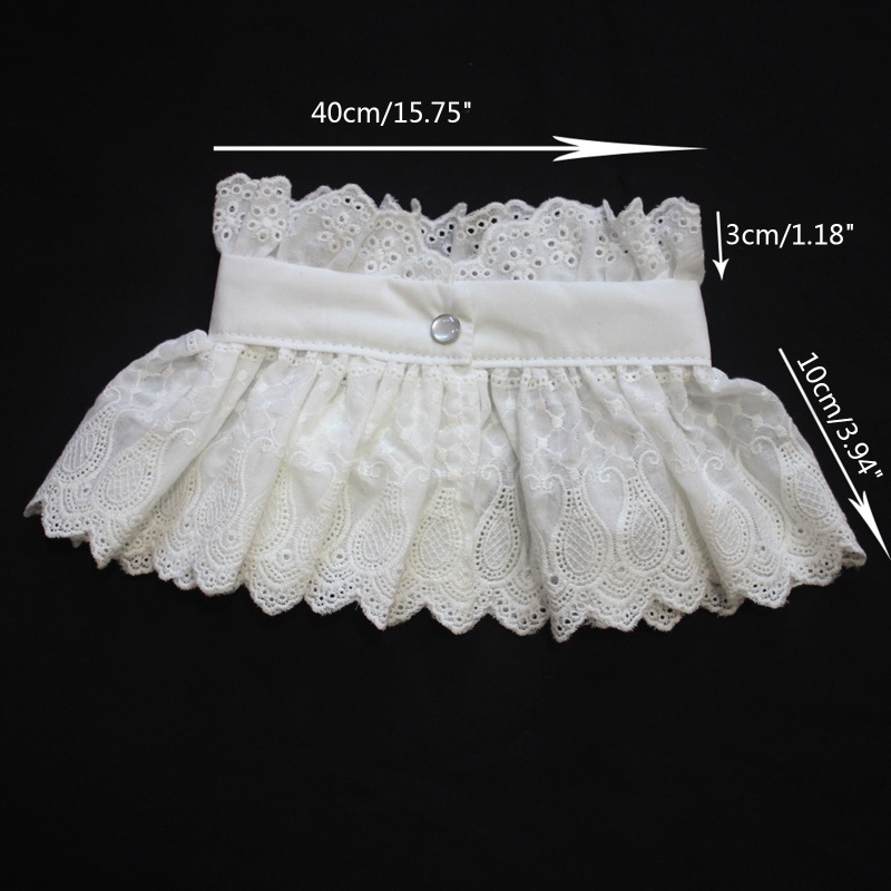 Brroa Áo Sơ Mi Trắng Nửa Cổ Đứng Giả Khăn Choàng Cỡ Lớn Thêu Họa Tiết Paisley Vintage Cho Nữ