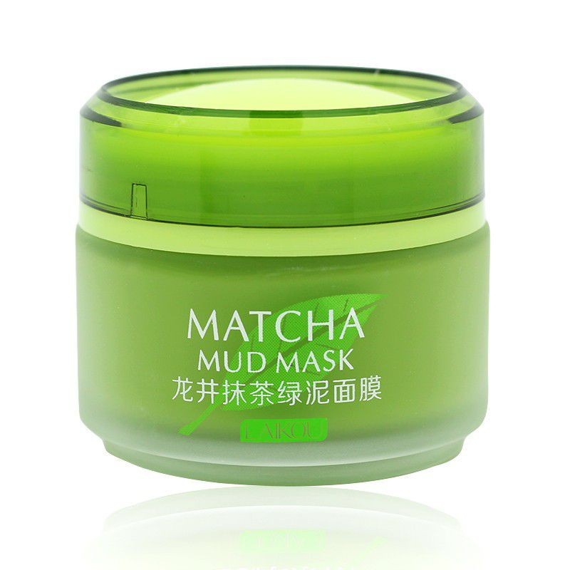 Mặt Nạ Bùn Đất Sét Matcha Laikou Mud Mask 85gr,Se Khít Lỗ Chân Lông,Hỗ trợ giảm mụn, Kiềm soát dầu trên da mặt