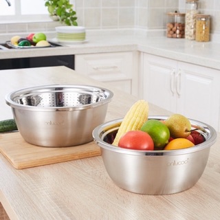 Bộ thau rổ Inox 304 - Onlycook