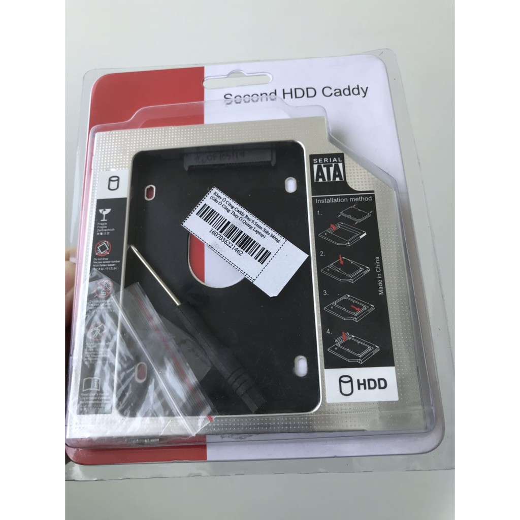 Khay Ổ Cứng Caddy Bay 12.7mm Loại dày (Gắn Ổ Cứng Thay Ổ Quang Laptop) | BigBuy360 - bigbuy360.vn