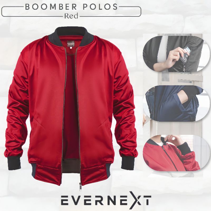 Áo Khoác BOMBER Chính Hãng SIZE L & XL Màu Đen / Xám / Đỏ / Xanh NAVY SIZE L / XL Cho Nam Giới