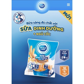 Bột ngũ cốc dinh dưỡng cô gái Hà Lan, sữa ngũ cốc dutch lady, sữa cô gái hà lan gói 25g