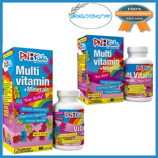 Kẹo Gum PNKids Multivitamin Bổ Sung Vitamin Tăng Sức Đề Kháng Cho Bé Gái