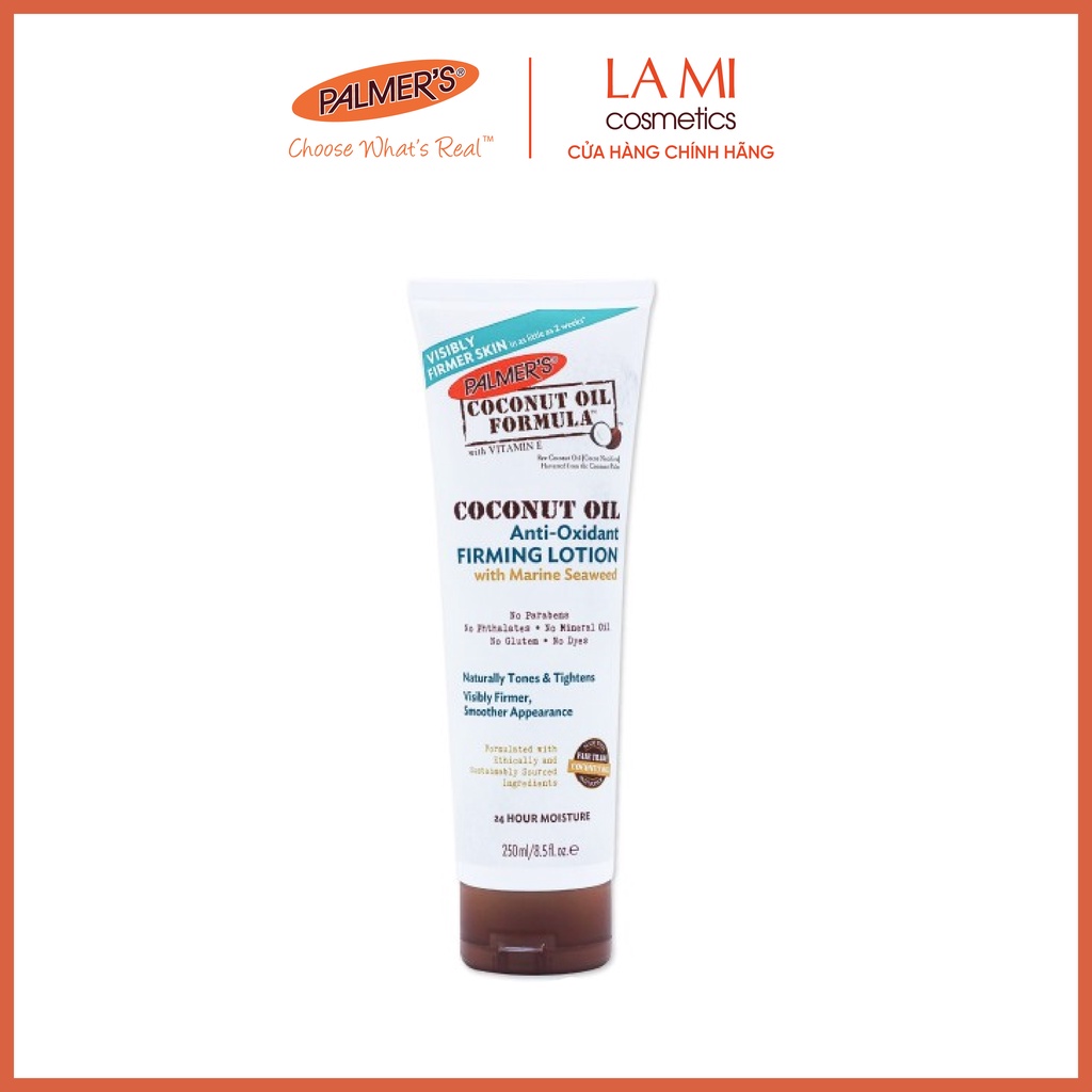 COMBO Săn chắc da cơ thể chuyên dành cho người tập gym Palmer's (Lotion tập gym 250ml và Dầu massage toàn thân 150ml)