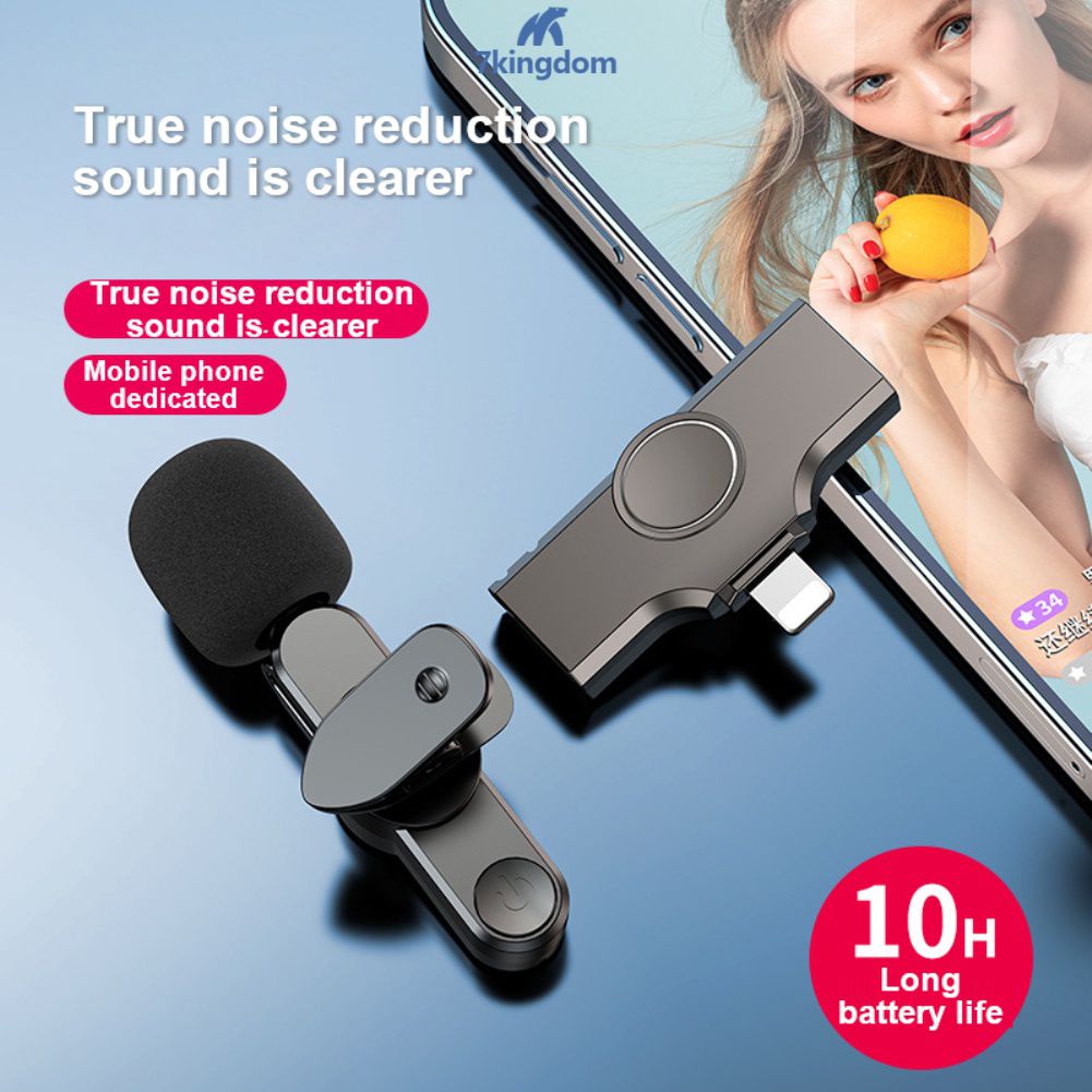 Available Wireless Bluetooth 5.2 Lavalier Microphone Mini Intelligent Noise Reduction Mic For Android IOS iPhone COD