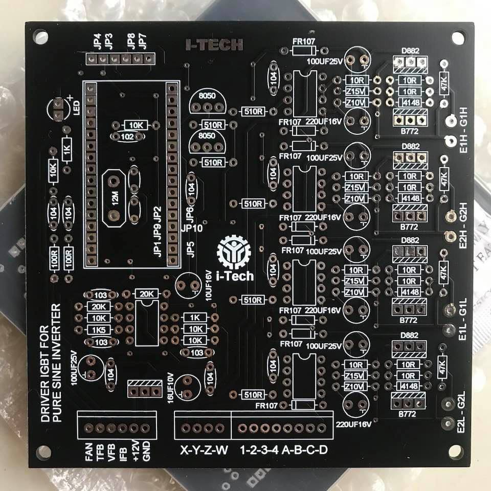 DIY Driver điều khiển cầu H công suất lớn cho inverter sóng sine chuẩn