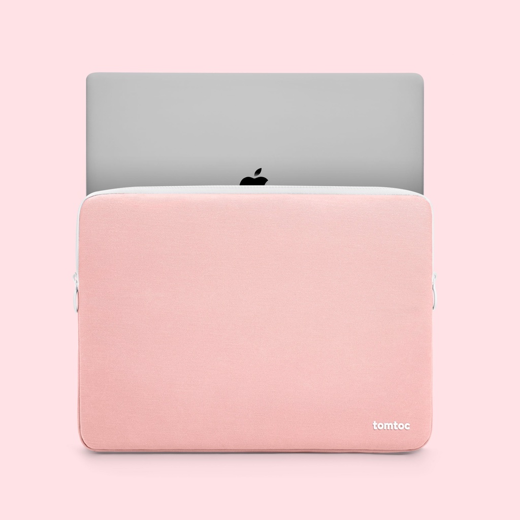 TÚI CHỐNG SỐC TOMTOC (USA) SHELL POUCH MACBOOK AIR/PRO 13” NEW PINK A27-C02C01