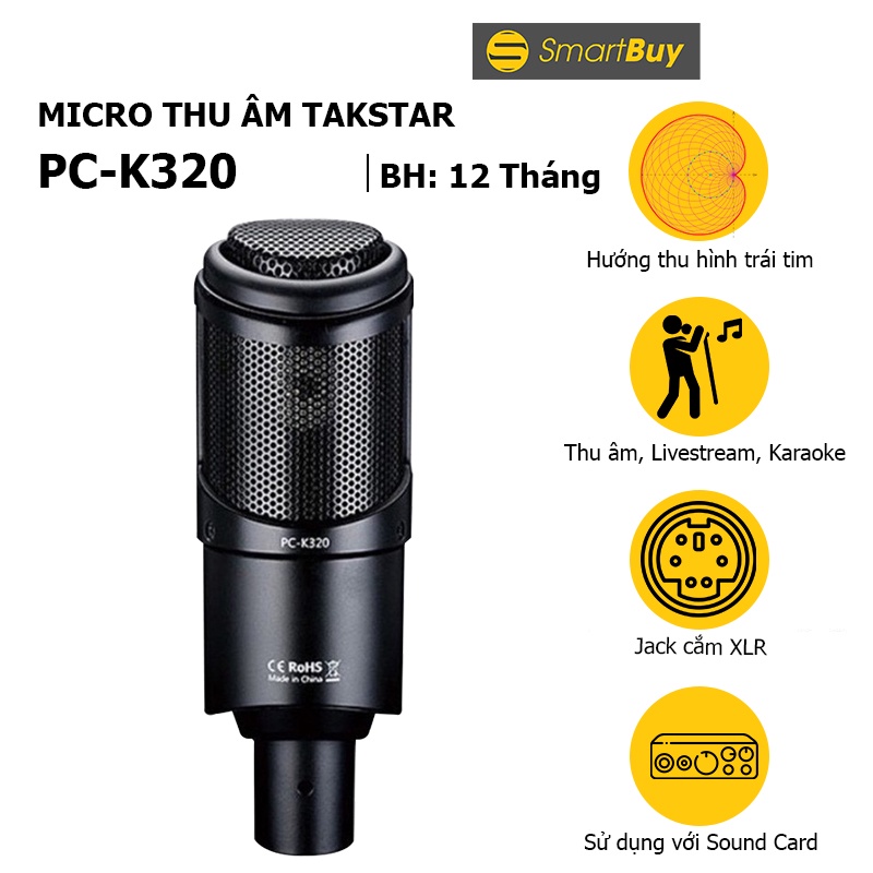 MIC THU ÂM TAKSTAR PC-K320 - Hàng chính hãng
