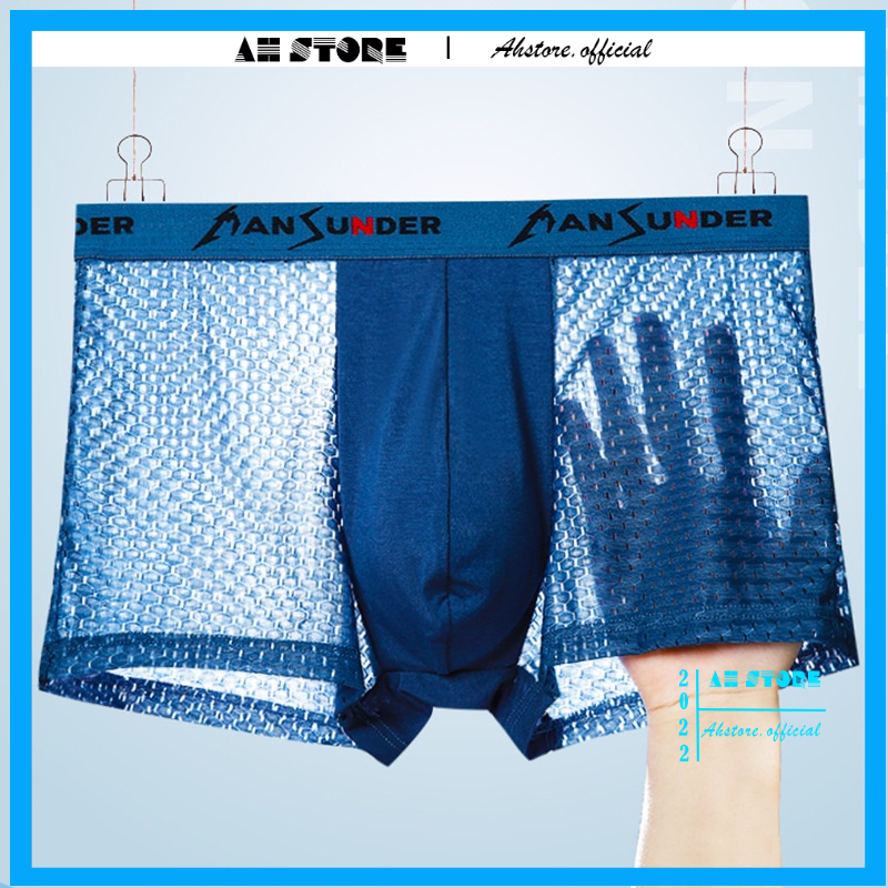 Quần Lót Nam Boxer ICON DEMIN Cotton - Sịp Đùi Nam Cotton Mềm Mịn Co Giãn 4 Chiều - AhStore