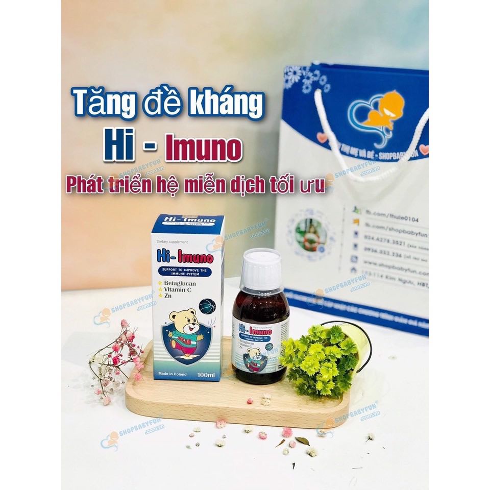 Siro Tăng Đề Kháng Hi Imuno Lọ 100ml