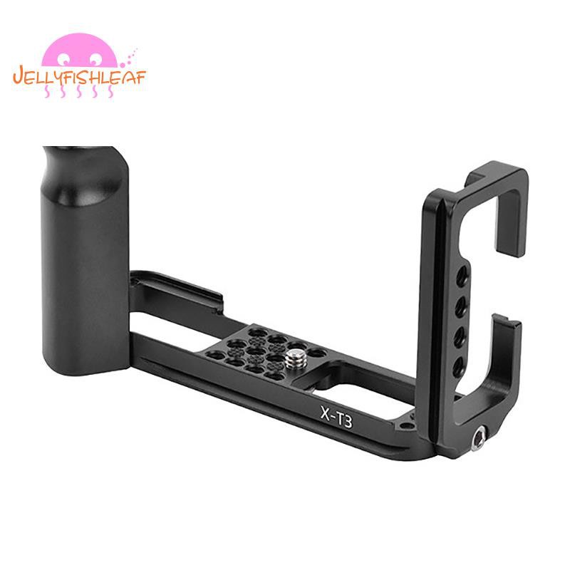 Hand Grip Quick Release L Plate/L Bracket for Fuji X-T3 XT3 Digital Camera with 1/4 inch Thread Screw CNC Metal Board